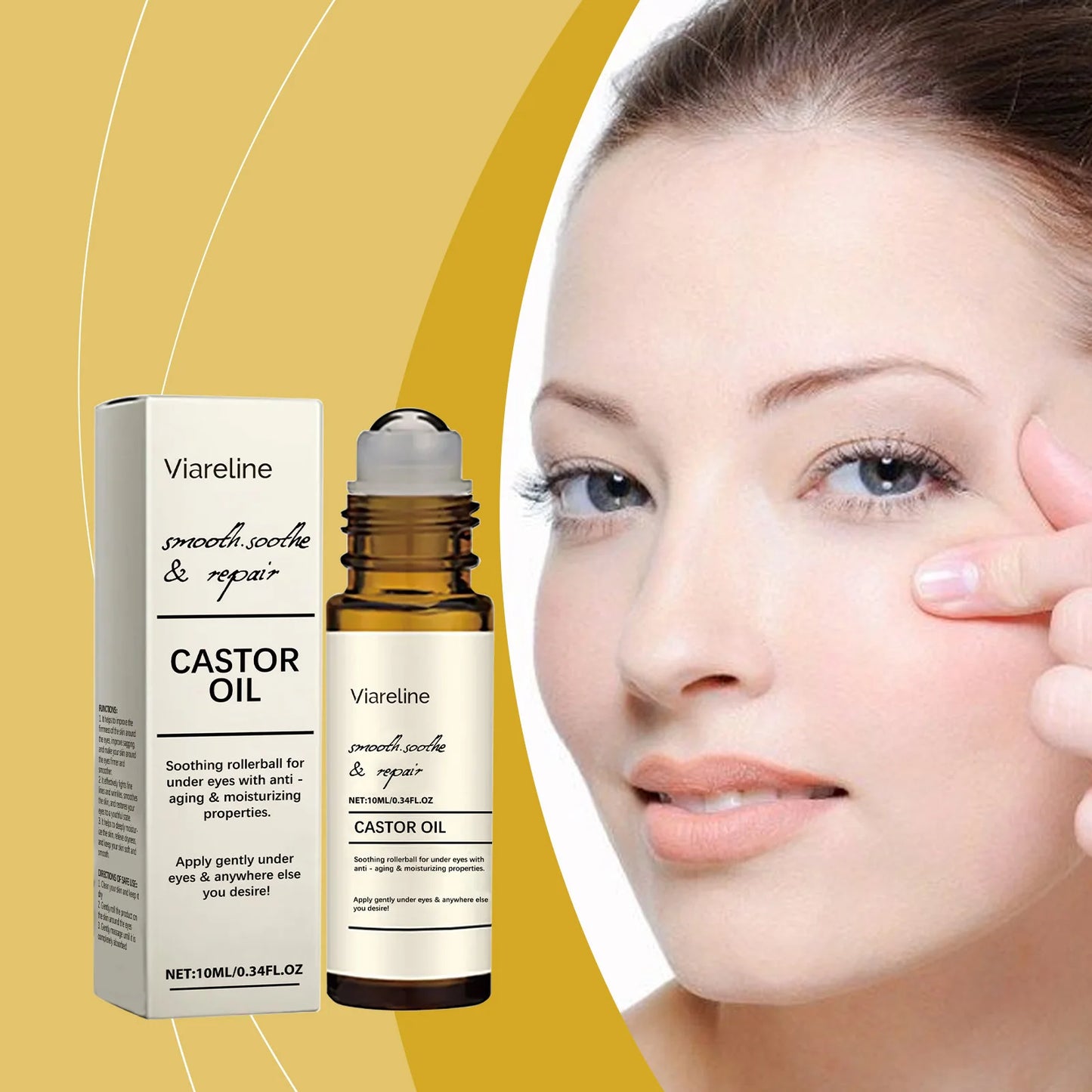 Castor Oil Eye Serum – Dark Circles & Puffiness Care (10ml)