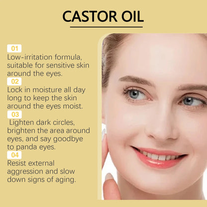 Castor Oil Eye Serum – Dark Circles & Puffiness Care (10ml)